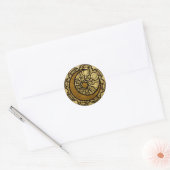 Zodiac Crescent Moon Mucha Ronde Sticker (Envelop)