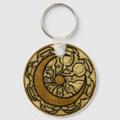 Zodiac Crescent Moon Mucha Sleutelhanger (Voorkant)