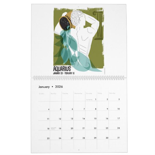 Zodiac Design Calendar Kalender (Jan 2026)