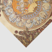 Zodiac door Alphonse Mucha Tissue Paper Tissuepapier (Detail)