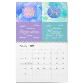 Zodiac Duets 2026 Astrologische kunst Kalender (Feb 2027)