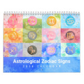 Zodiac Duets 2026 Astrologische kunst Kalender (Hoes)
