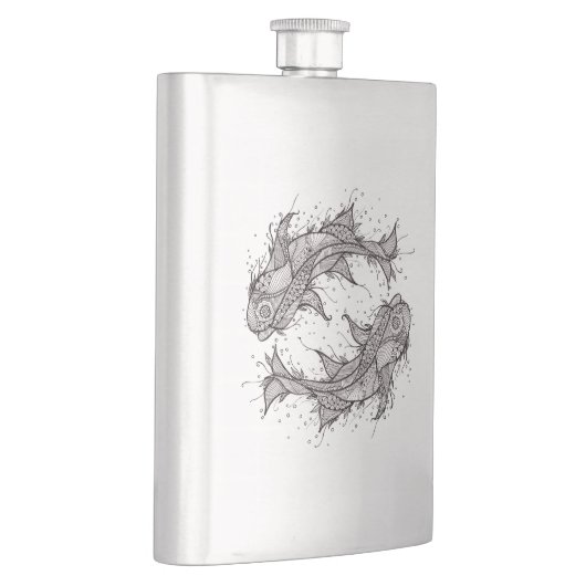 Zodiac Fish Design Flask Flacon (Rechts)