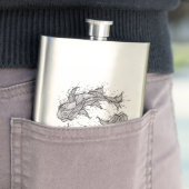 Zodiac Fish Design Flask Flacon (Voorbeeld)