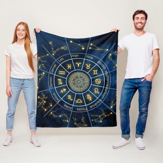 Zodiac Fleece Blanket (In situ)