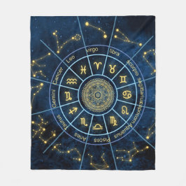 Zodiac Fleece Blanket Deken