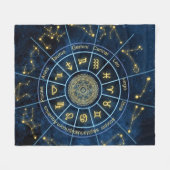 Zodiac Fleece Blanket Deken (Voorkant (Horizontaal))