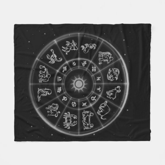 Zodiac Fleece Deken (Voorkant (Horizontaal))