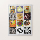 Zodiac Fortune Teller Tarot Card Art Collage Legpuzzel (Verticaal)