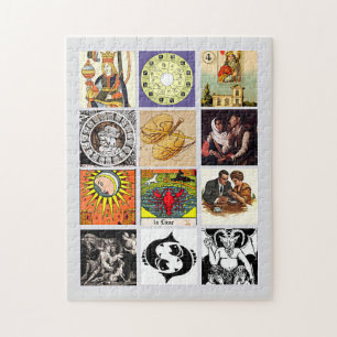 Zodiac Fortune Teller Tarot Card Art Collage Legpuzzel