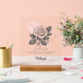 Zodiac Geboorte Bloem Gepersonaliseerde Kanker Gif Acryl Bord (Huwelijk)