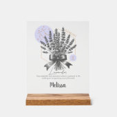 Zodiac Geboortebloem Gepersonaliseerde Tweeling Gi Acryl Bord (Voorkant)