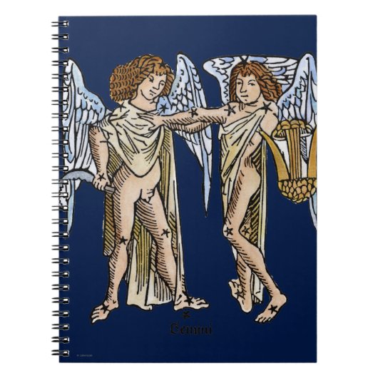 Zodiac: Gemini 1482 Notitieboek (Voorkant)