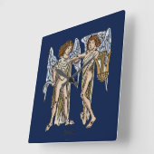 Zodiac: Gemini 1482 Vierkante Klok (Hoek)