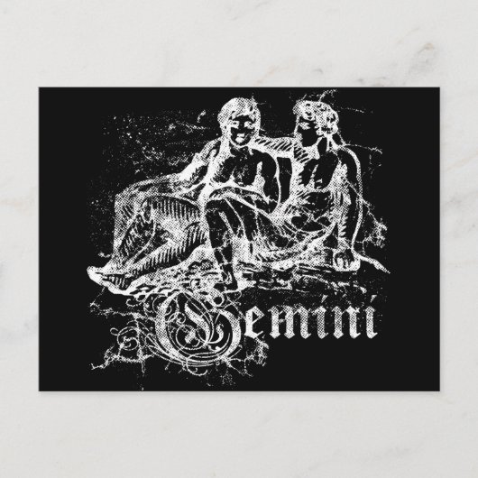 Zodiac Gemini Briefkaart (Voorkant)