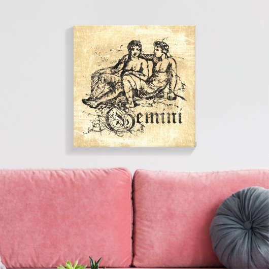  Zodiac Gemini Canvas Afdruk (Insitu (Woonkamer))