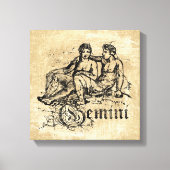 Zodiac Gemini Canvas Afdruk (Voorkant)