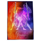 Zodiac: Gemini Colorful Snoep Colors Medium Cadeauzakje (Achterkant)