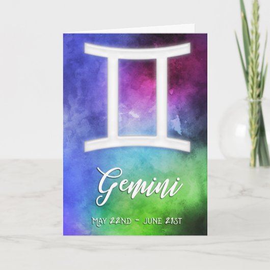 Zodiac: Gemini Dates Kaart (Voorkant)