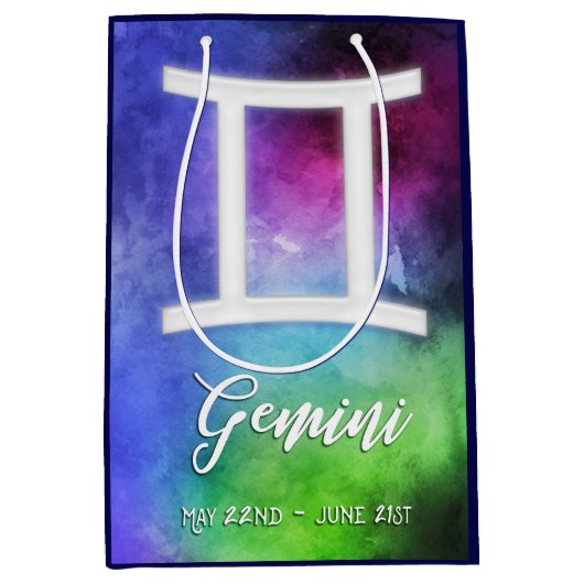 Zodiac: Gemini Dates Medium Cadeauzakje (Voorkant)