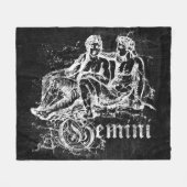 Zodiac  Gemini Fleece Deken (Voorkant (Horizontaal))