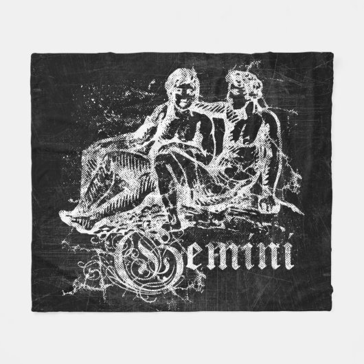 Zodiac  Gemini Fleece Deken (Voorkant (Horizontaal))