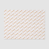 Zodiac "Gemini" Gold Script Tissue Paper Tissuepapier (Voorkant)
