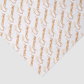 Zodiac "Gemini" Gold Script Tissue Paper Tissuepapier (Detail)