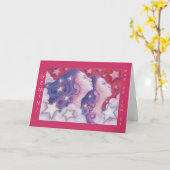 Zodiac Gemini 'Happy Birthday' wenskaart Kaart (Gele Bloem)