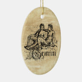  Zodiac Gemini Keramisch Ornament (Rechts)