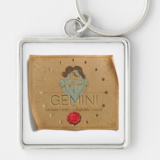 Zodiac - Gemini - Keychain (Voorkant)
