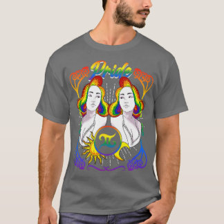 Zodiac Gemini LGBTQ Pride T-shirt