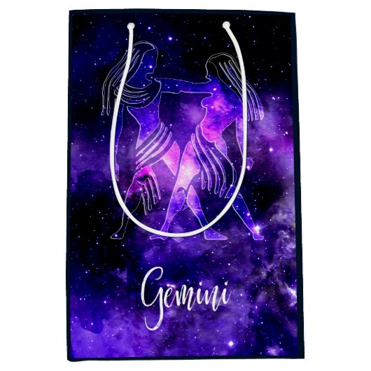 Zodiac: Gemini Medium Cadeauzakje (Voorkant)