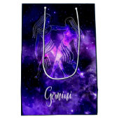 Zodiac: Gemini Medium Cadeauzakje (Achterkant)