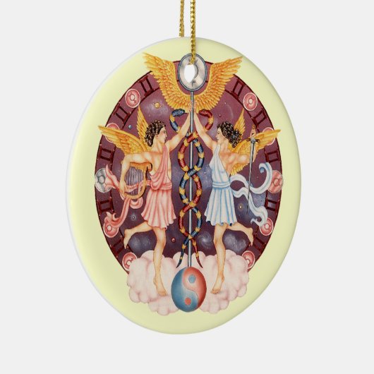 Zodiac Gemini - Pas het aan! Keramisch Ornament (Rechts)