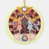 Zodiac Gemini - Pas het aan! Keramisch Ornament (Voorkant)