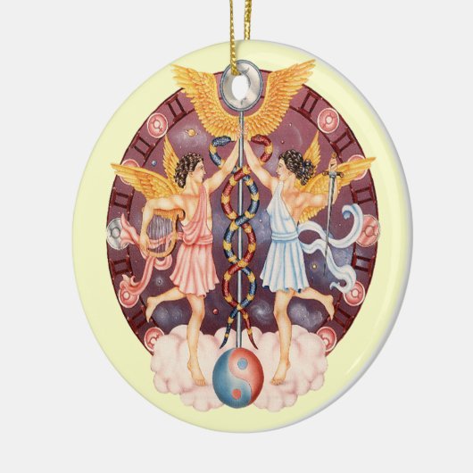 Zodiac Gemini - Pas het aan! Keramisch Ornament (Links)