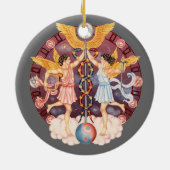 Zodiac Gemini - Pas het aan! Keramisch Ornament (Achterkant)