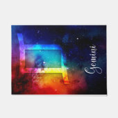 Zodiac: Gemini Rainbow Space Deurmat (Voorkant)