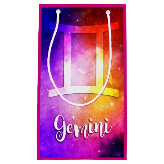 Zodiac: Gemini Snoep Space Klein Cadeauzakje (Voorkant)
