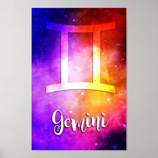 Zodiac: Gemini Snoep Space Poster (Voorkant)