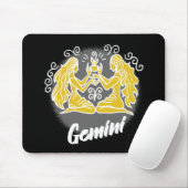 Zodiac Gemini Symbol Muismat (Met muis)
