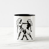 ZODIAC GEMINI-TEKEN TWEEKLEURIGE KOFFIEMOK (Center)