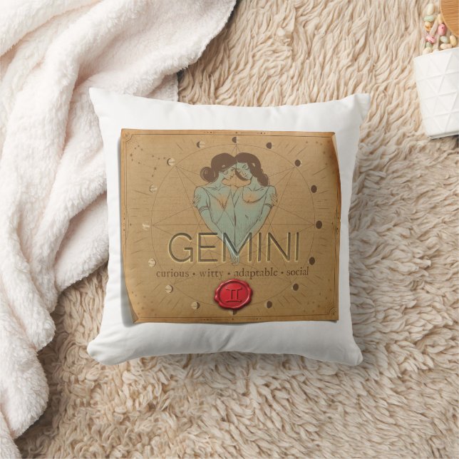 Zodiac - Gemini - Throw Pillow Kussen (Deken)