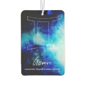 Zodiac: Gemini Traits Luchtverfrisser (Achterkant)