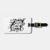 Zodiac - Gemini - Zwart-wit Bagagelabel (Voorkant horizontaal)