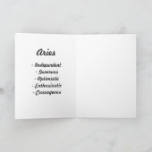 Zodiac Girls Wenskaart - Aries Kaart (Binnen)
