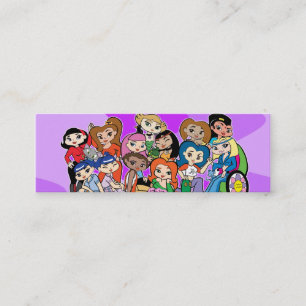 Zodiac Girlz-groepprofielkaart Mini Visitekaartje