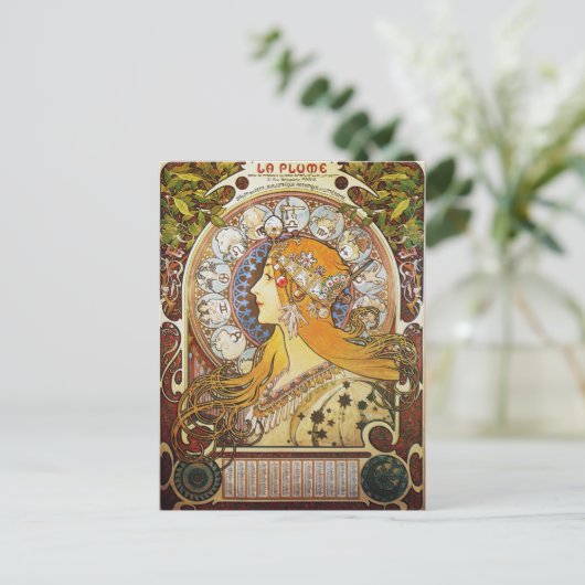 Zodiac Goddess Briefkaart (Staand voorkant)