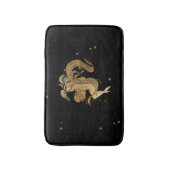 Zodiac Goddess | Cosmic Gold Aquarius Astrologie Badmat (Voorkant Verticaal)